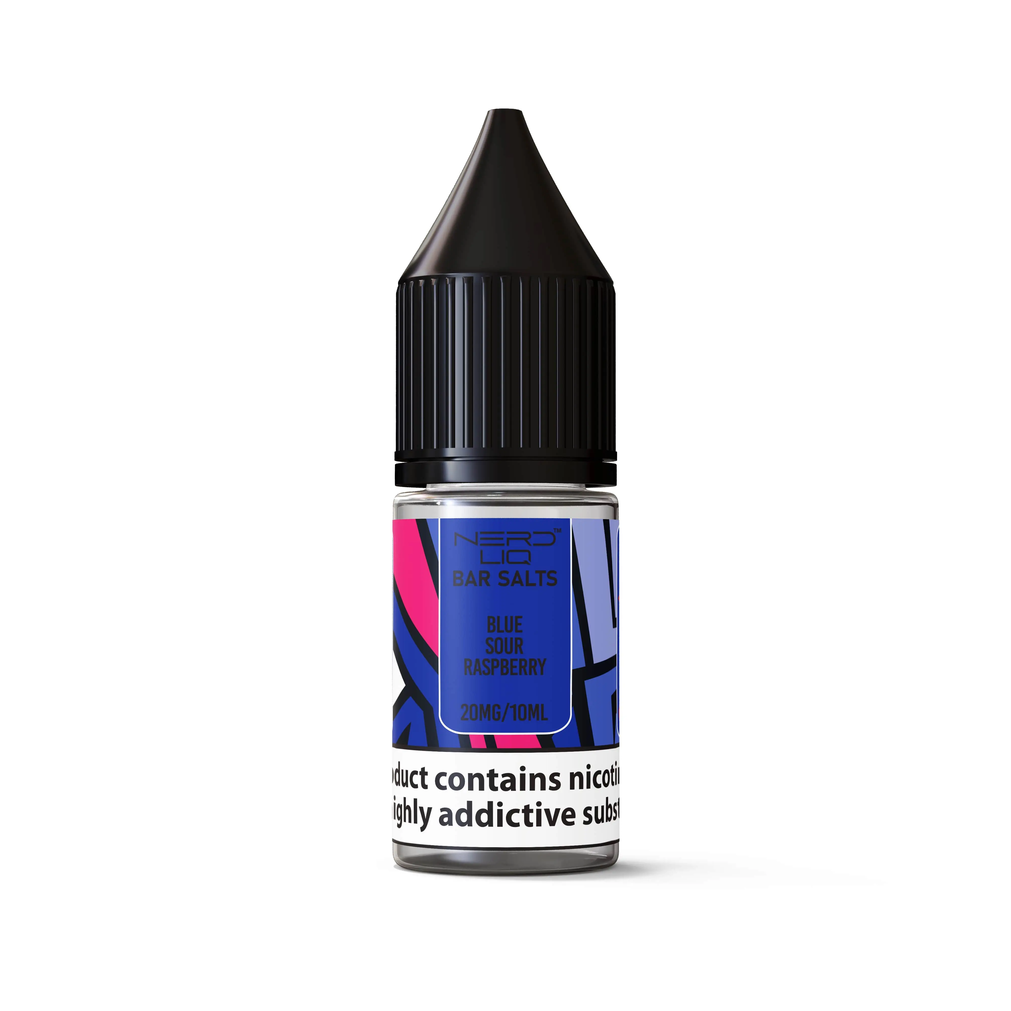 Blue Sour Raspberry Nic Salt E-liquid by Nerd Liq 10ml